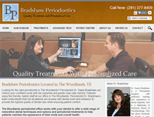 Tablet Screenshot of bradshawperiodontics.com